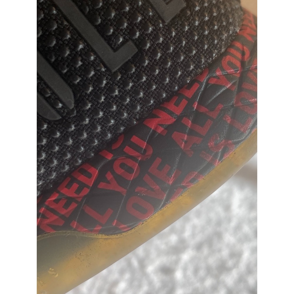 NOBULL SuperFabric Trainer Black All You Need Is Love Men 5 /Women 6.5 Trainers - Picture 9 of 9